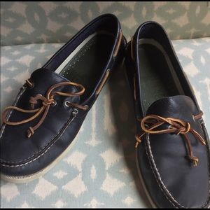 Sperry Top Sider Leather Authentic One Eye Brn 13